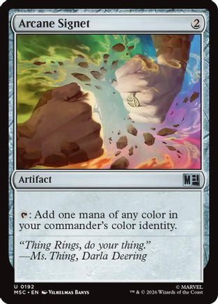 Arcane Signet (192) - Commander: Marvel Super Heroes