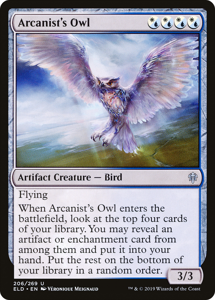 Arcanist's Owl (206) - Throne of Eldraine Foil