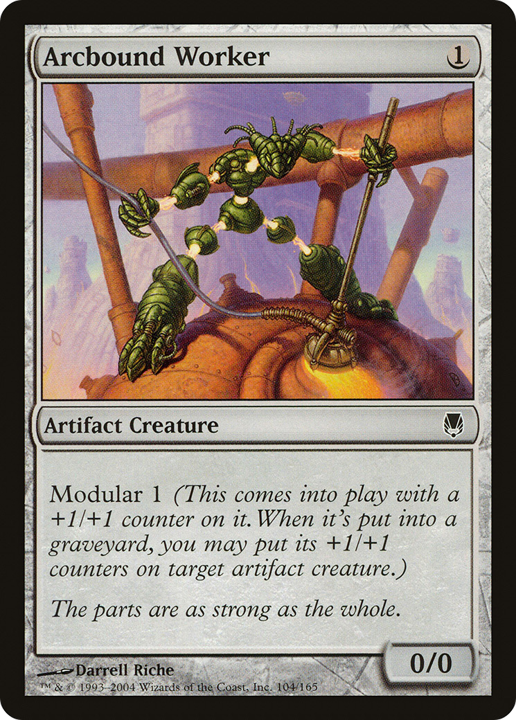 Arcbound Worker (104) Foil - Darksteel