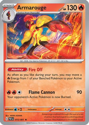 Armarouge (15) Reverse Holofoil - Paldean Fates