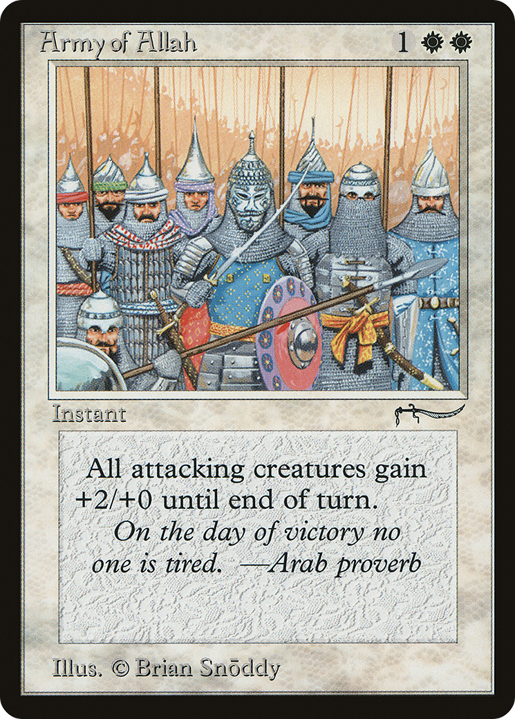 Army of Allah (Light Mana Cost) - Arabian Nights