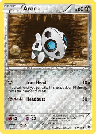 Aron (57) Reverse Holofoil - Plasma Blast