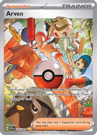 Arven (Alternate Full Art) (235) Holofoil - Paldean Fates