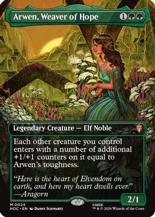Arwen, Weaver of Hope (Borderless) (024) - The Hobbit: Eternal-Legal