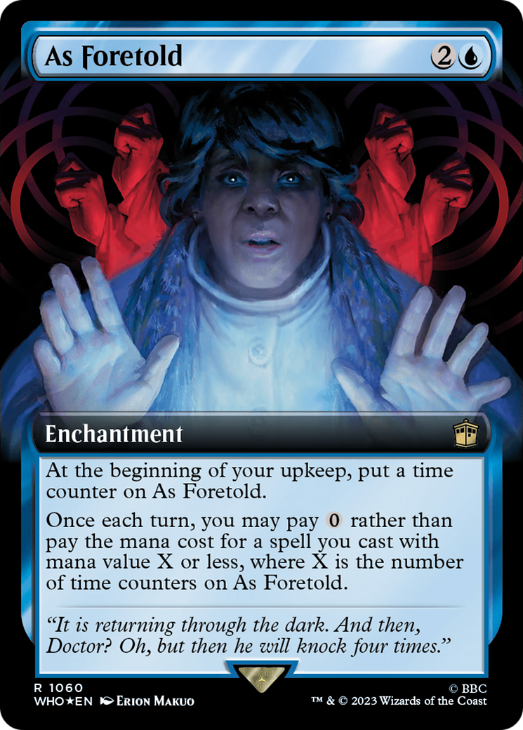As Foretold (Extended Art) (1060) Surge Foil - Doctor Who