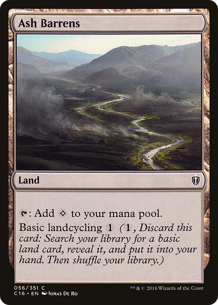 Ash Barrens (056) - Commander 2016
