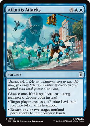 Atlantis Attacks (046) Foil - Marvel Super Heroes