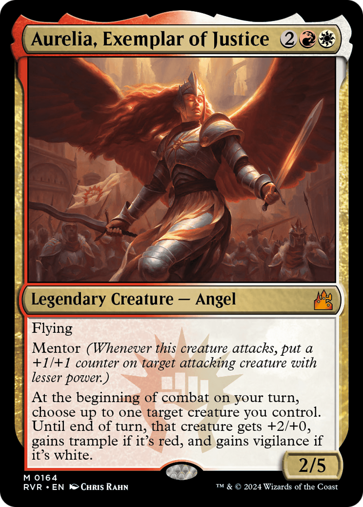 Aurelia, Exemplar of Justice (164) Foil - Ravnica Remastered