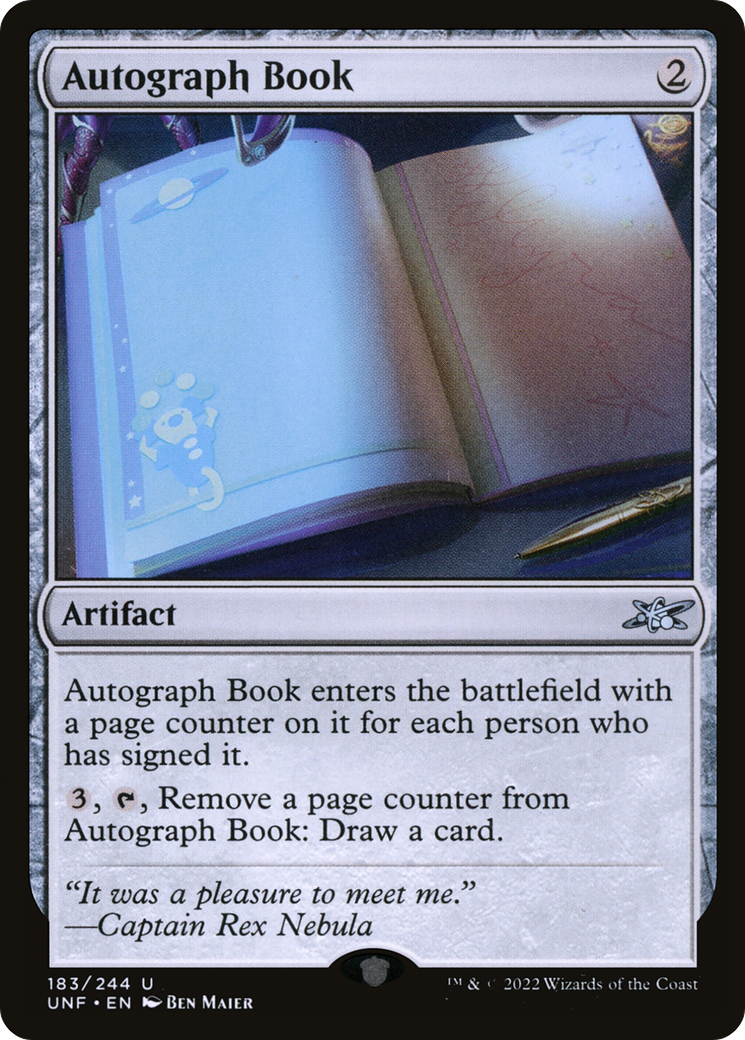Autograph Book (183) - Unfinity Foil