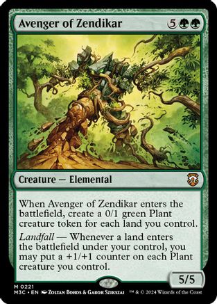 Avenger of Zendikar (221) Ripple Foil - Commander: Modern Horizons 3