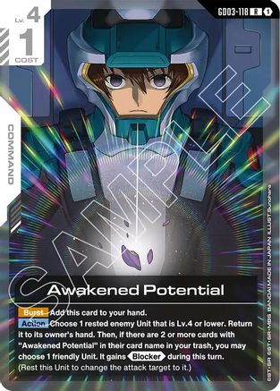 Awakened Potential (GD03-118) Holofoil - Steel Requiem