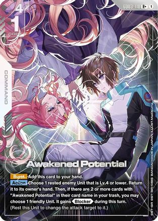 Awakened Potential (R+) (GD03-118) Holofoil - Steel Requiem