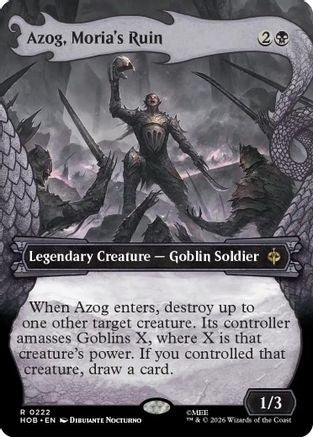 Azog, Moria's Ruin (Showcase) (222) Foil - The Hobbit