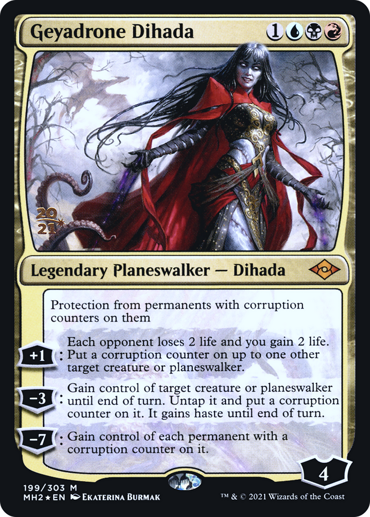 Geyadrone Dihada (199s) Foil - Modern Horizons 2 Promos