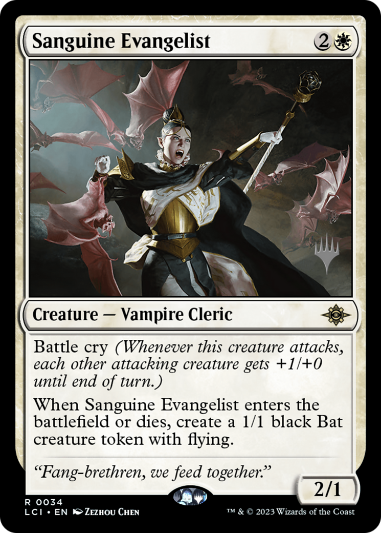 Sanguine Evangelist (034) Foil - The Lost Caverns of Ixalan Promos