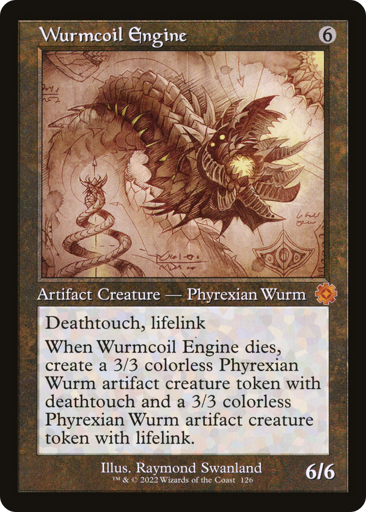 Wurmcoil Engine (Schematic) (Retro) (126) Foil - The Brothers' War Retro Artifacts