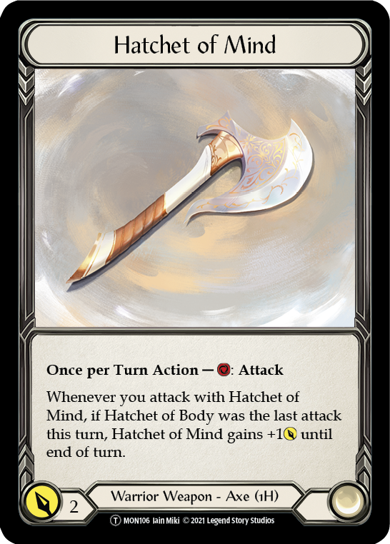 Hatchet of Mind // Spectral Shield (MON106) Unlimited Edition - Monarch