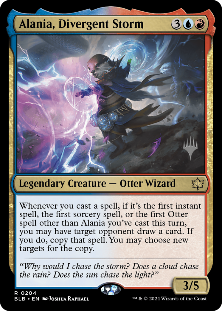 Alania, Divergent Storm (204) Foil - Bloomburrow Promos