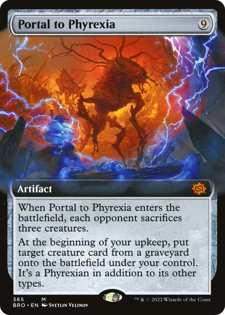 Portal to Phyrexia (Extended Art) (365) - The Brothers' War