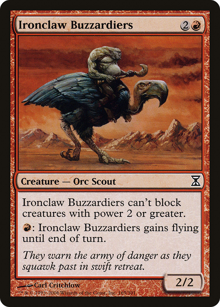 Ironclaw Buzzardiers (165) Foil - Time Spiral