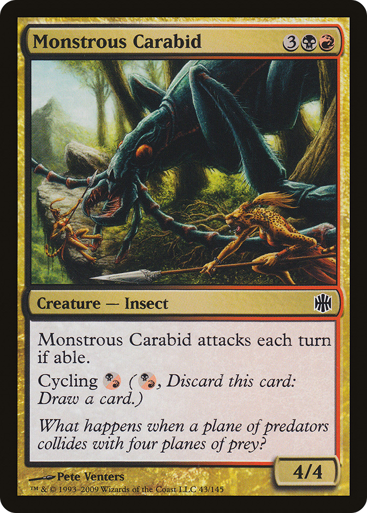 Monstrous Carabid (043) Foil - Alara Reborn