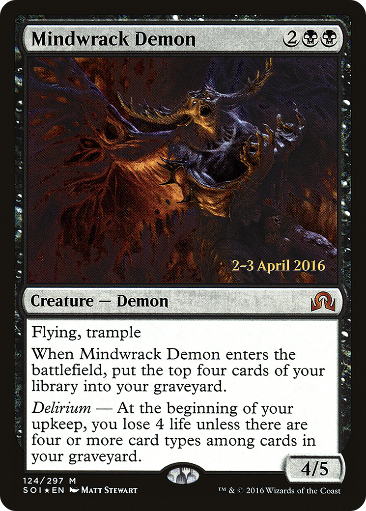Mindwrack Demon (124) Foil - Shadows over Innistrad Promos