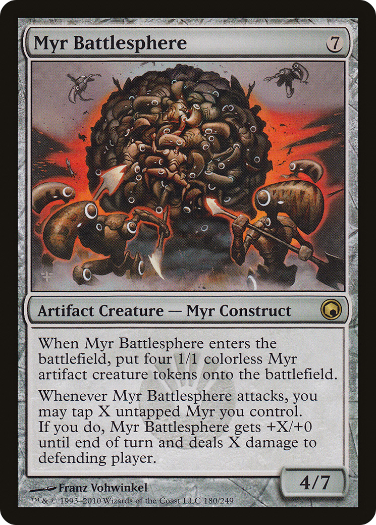Myr Battlesphere (180) Foil - Scars of Mirrodin