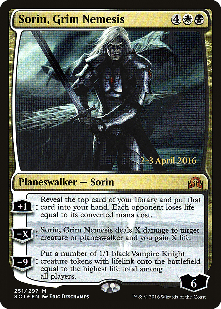 Sorin, Grim Nemesis (251) Foil - Shadows over Innistrad Promos
