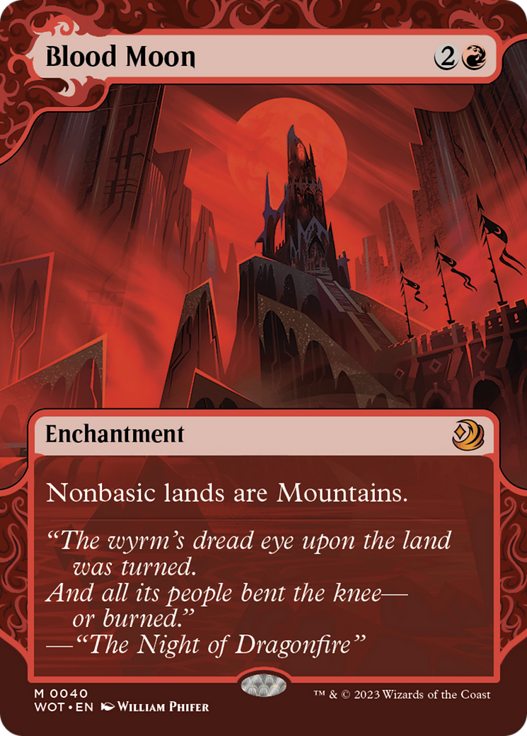 Blood Moon (Showcase) (040) Foil - Wilds of Eldraine: Enchanting Tales