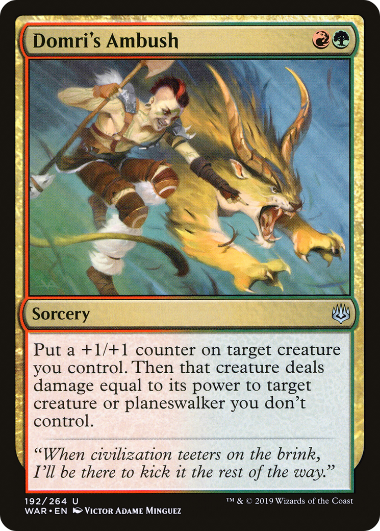 Domri's Ambush (192) Foil - War of the Spark