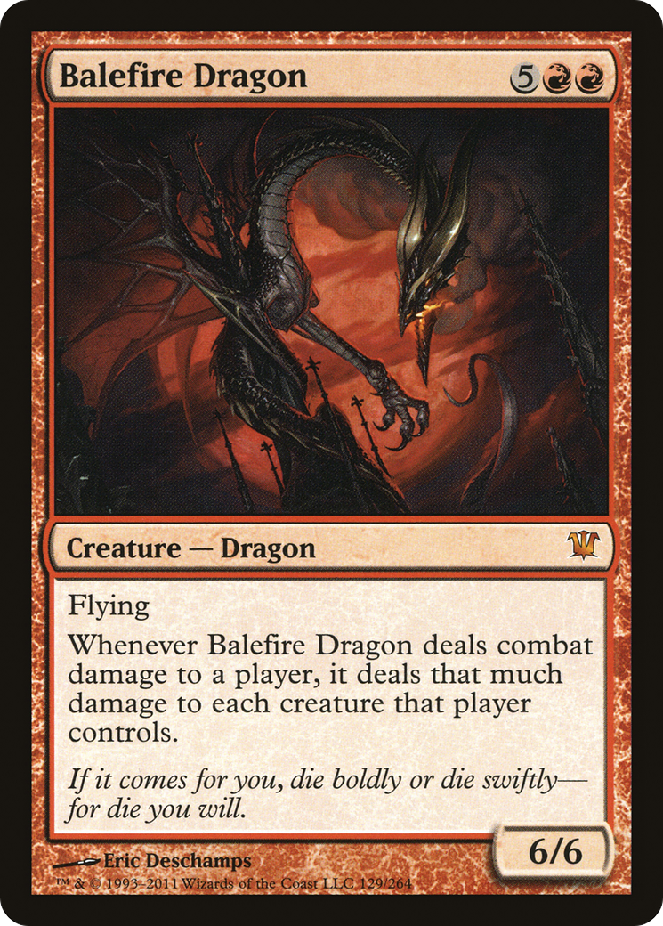 Balefire Dragon (129) Foil - Innistrad