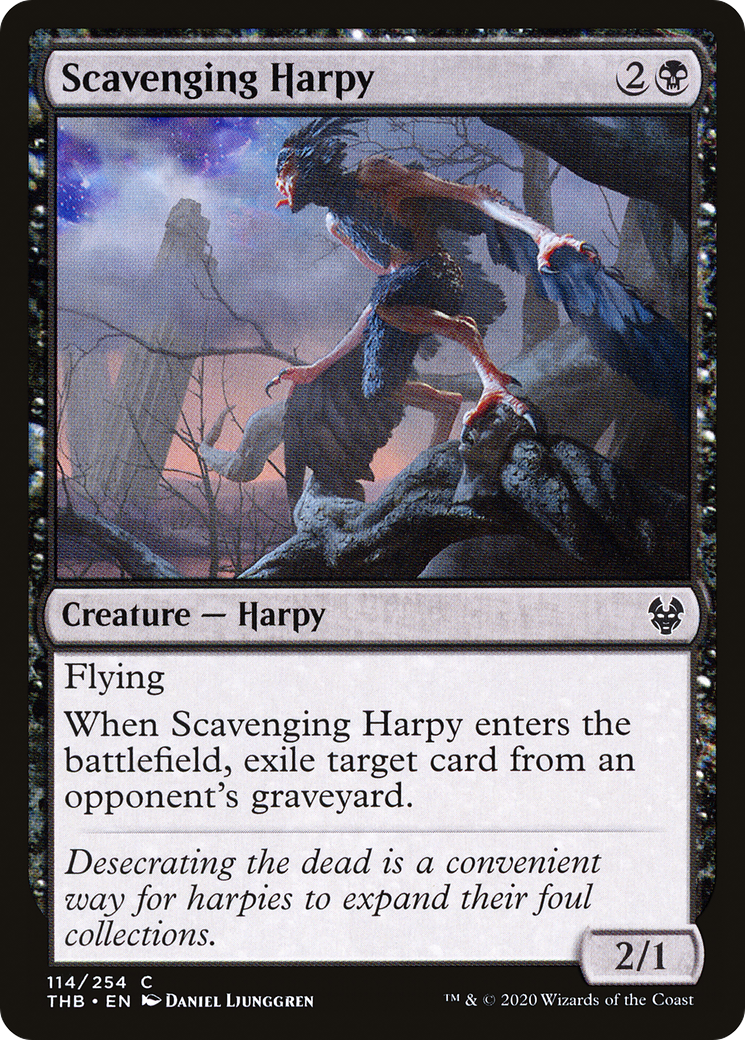 Scavenging Harpy (114) Foil - Theros Beyond Death
