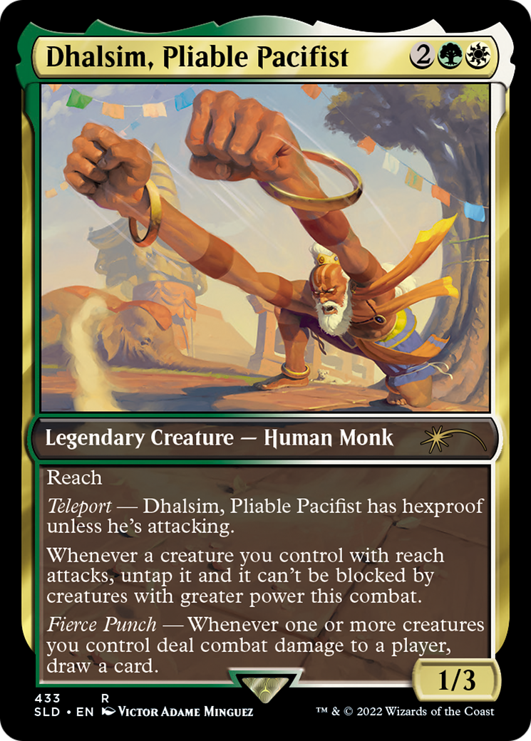 Dhalsim, Pliable Pacifist (433) Foil - Secret Lair Drop