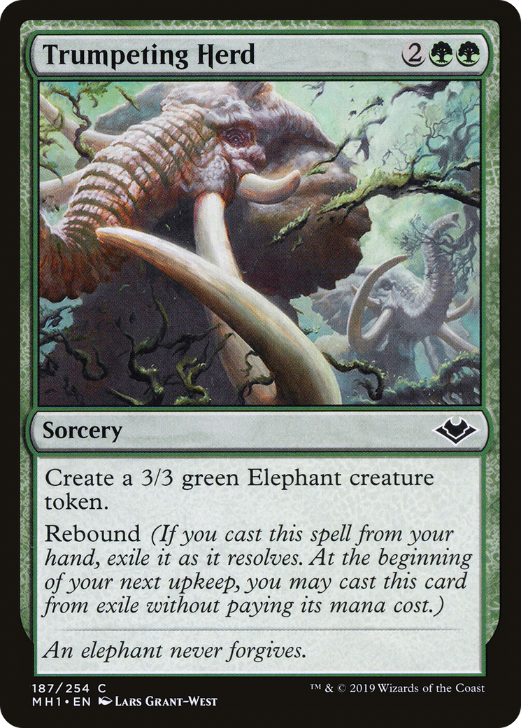 Trumpeting Herd (187) Foil - Modern Horizons