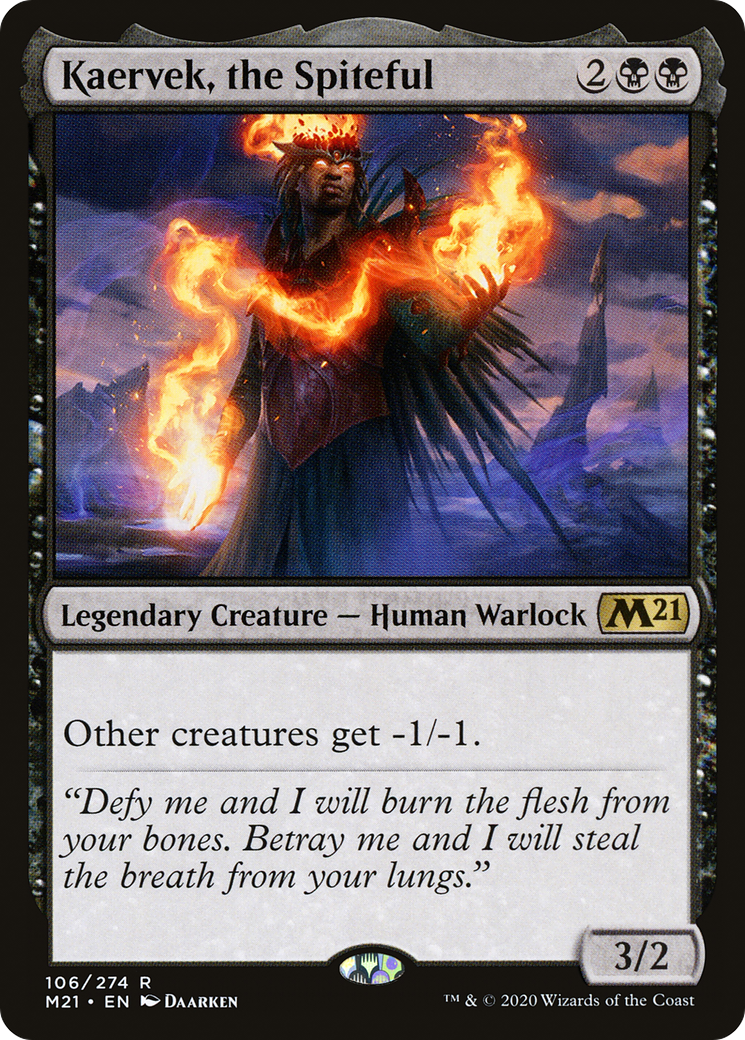 Kaervek, the Spiteful (106) Foil - Core Set 2021