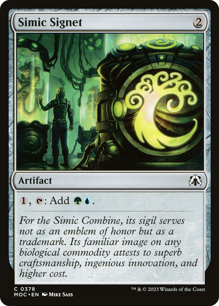 Simic Signet (378) - March of the Machine Commander