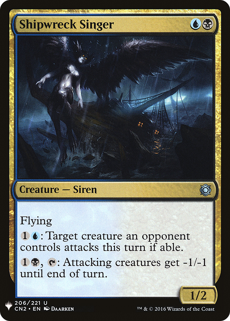 Shipwreck Singer (CN2-206) - The List
