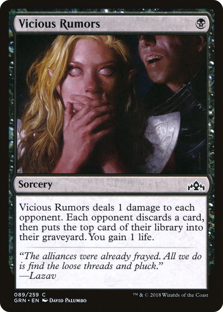 Vicious Rumors (089) Foil - Guilds of Ravnica