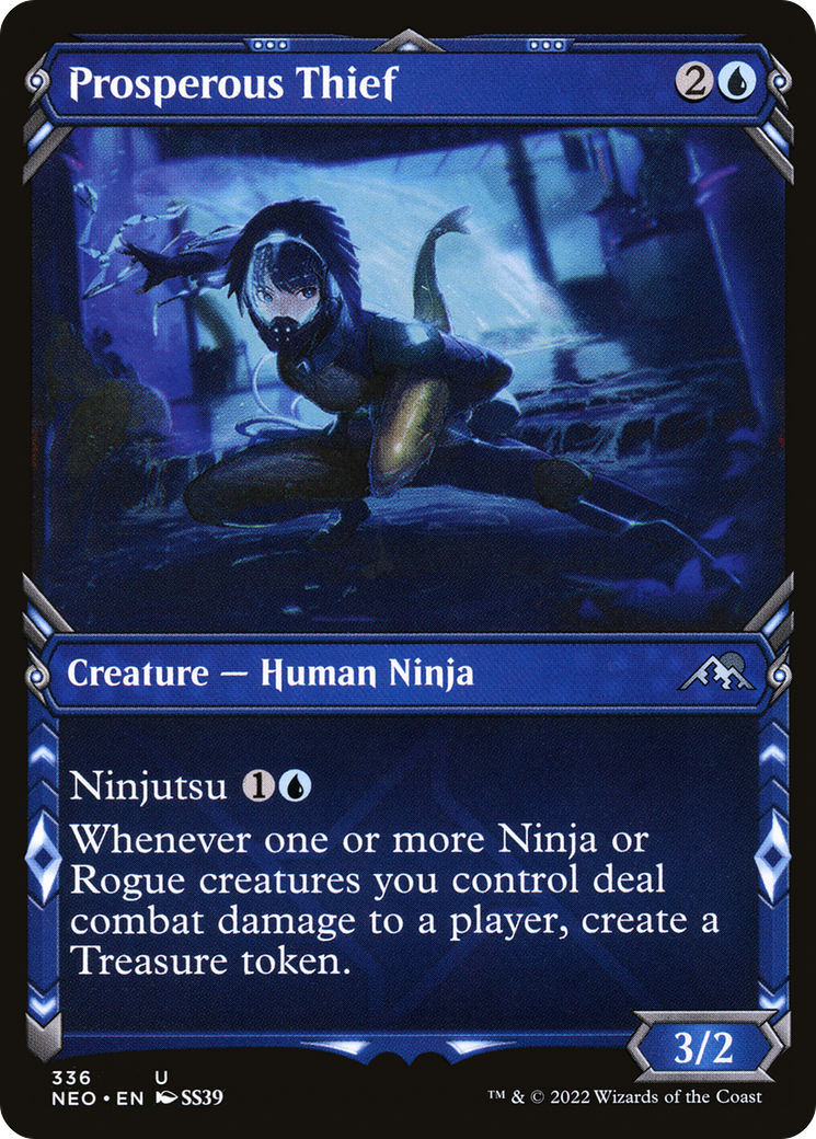 Prosperous Thief (Showcase) (336) Foil - Kamigawa: Neon Dynasty