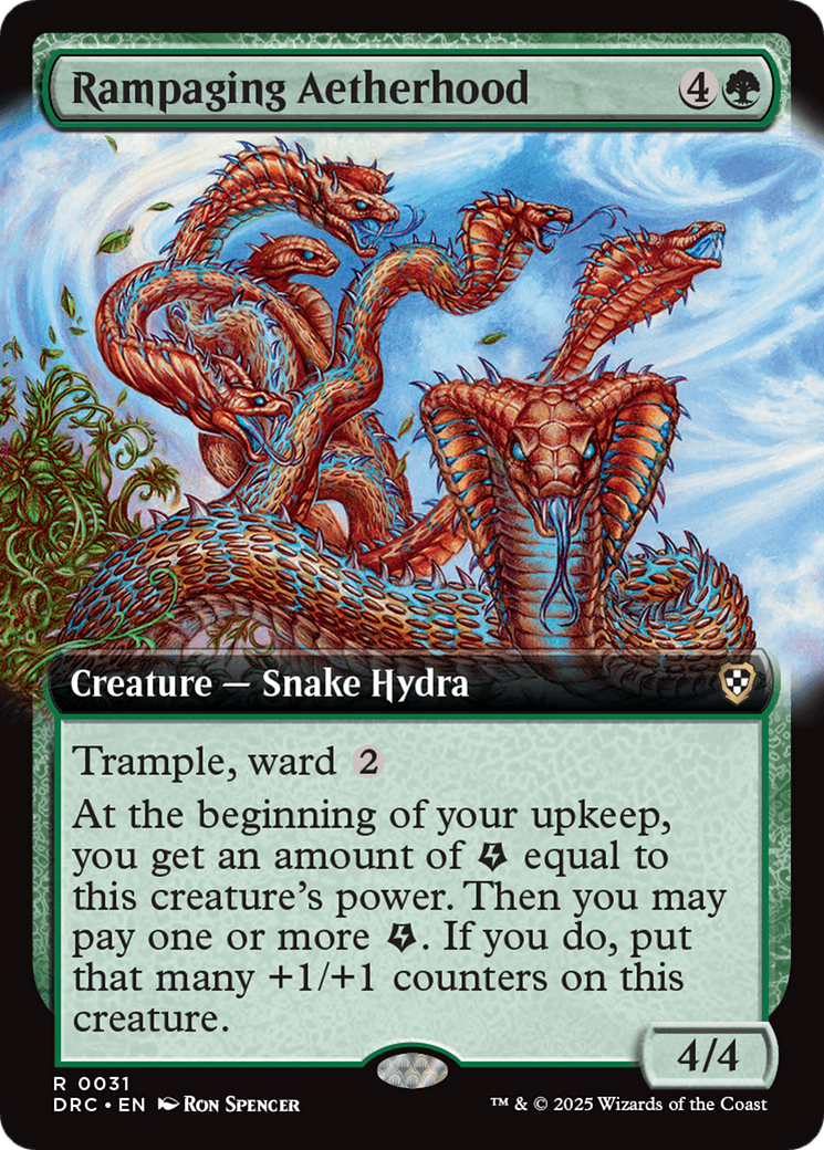 Rampaging Aetherhood (Extended Art) (031) - Commander: Aetherdrift