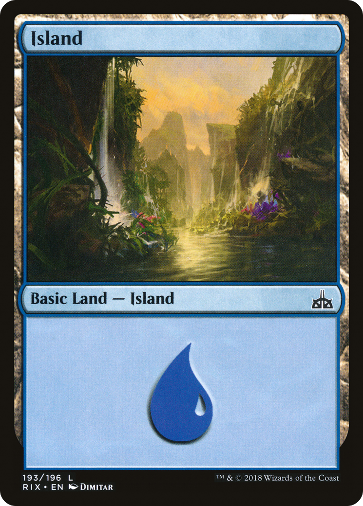 Island (193) Foil - Rivals of Ixalan