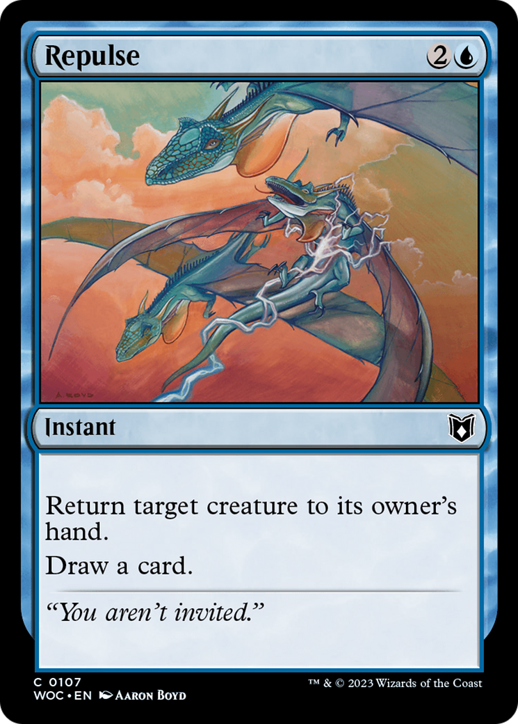 Repulse (107) - Wilds of Eldraine Commander