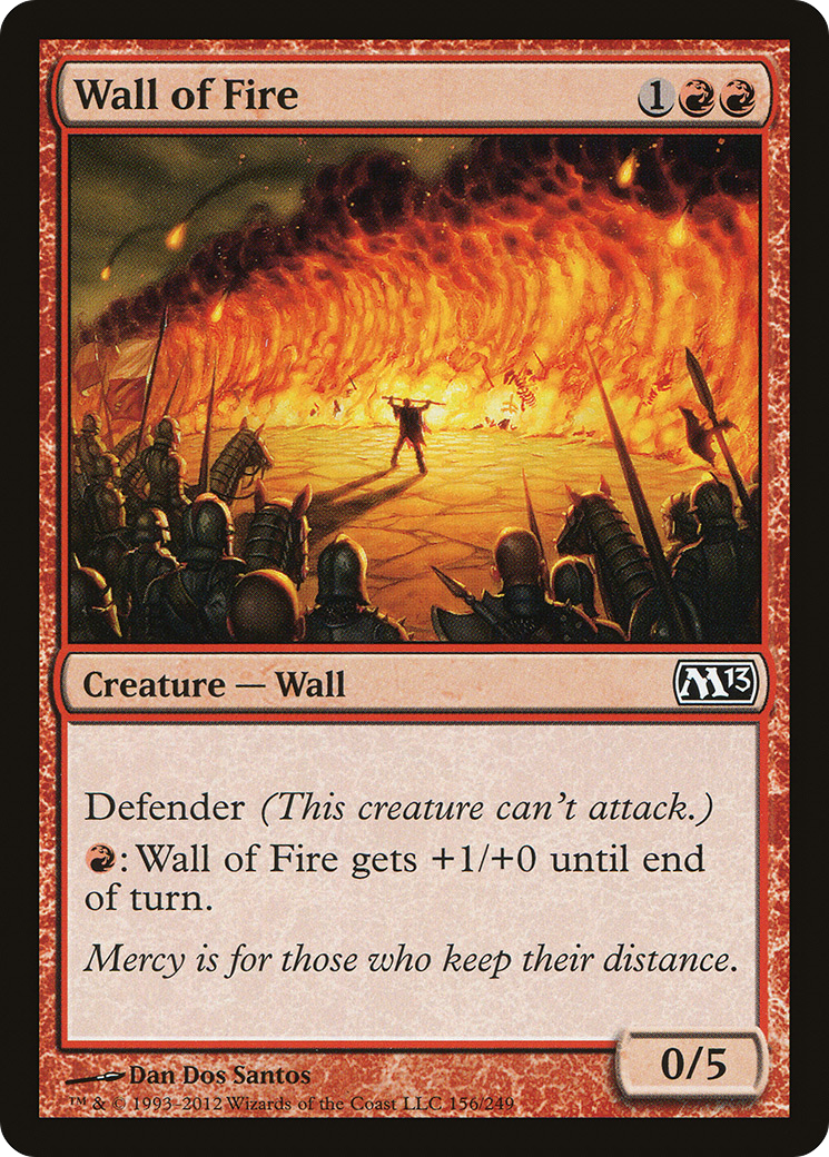 Wall of Fire (156) Foil - Magic 2013