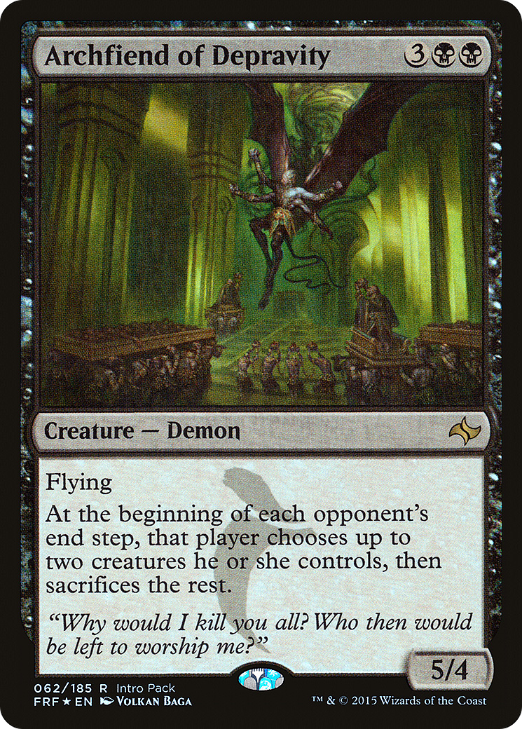 Archfiend of Depravity (062) Foil - Fate Reforged Promos