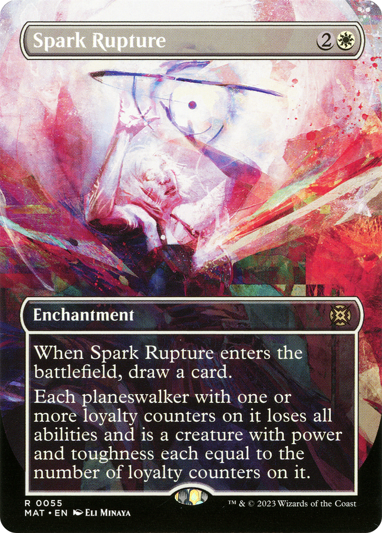 Spark Rupture (Borderless) (Showcase) (055) Foil - March of the Machine: The Aftermath