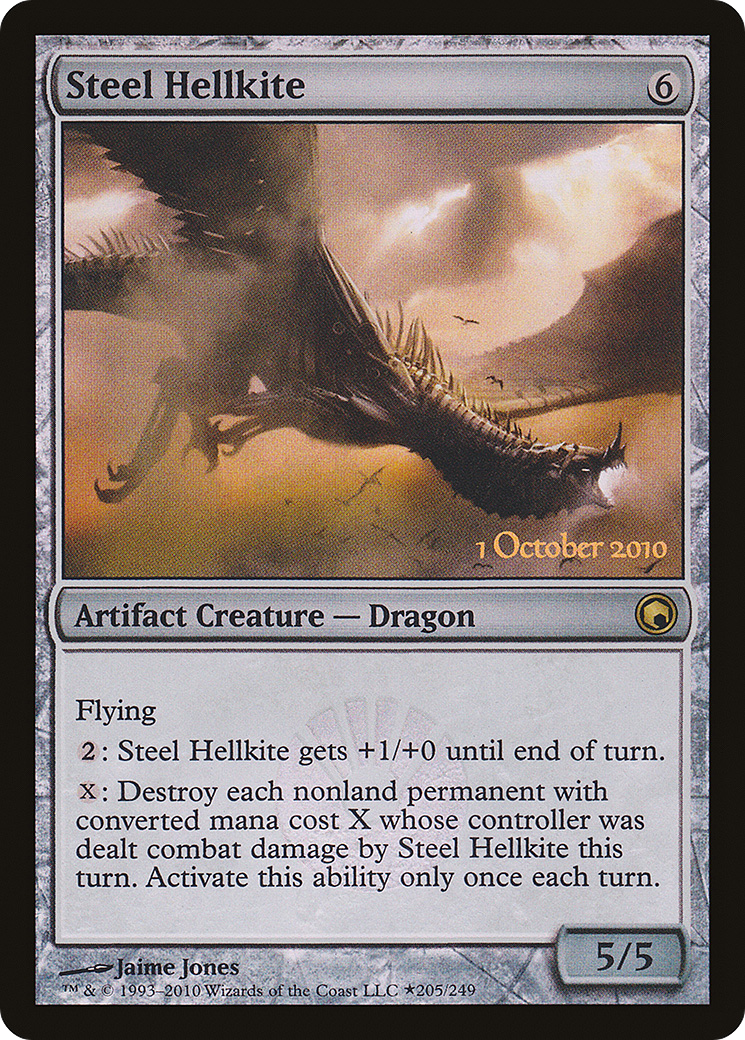 Steel Hellkite (205★) Foil - Scars of Mirrodin Promos