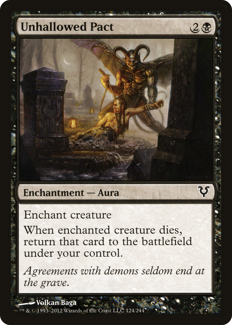 Unhallowed Pact (124) Foil - Avacyn Restored