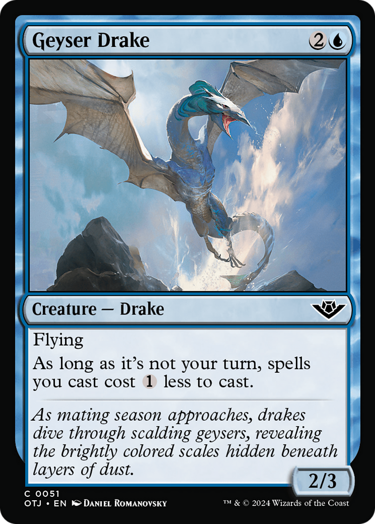 Geyser Drake (051) Foil - Outlaws of Thunder Junction