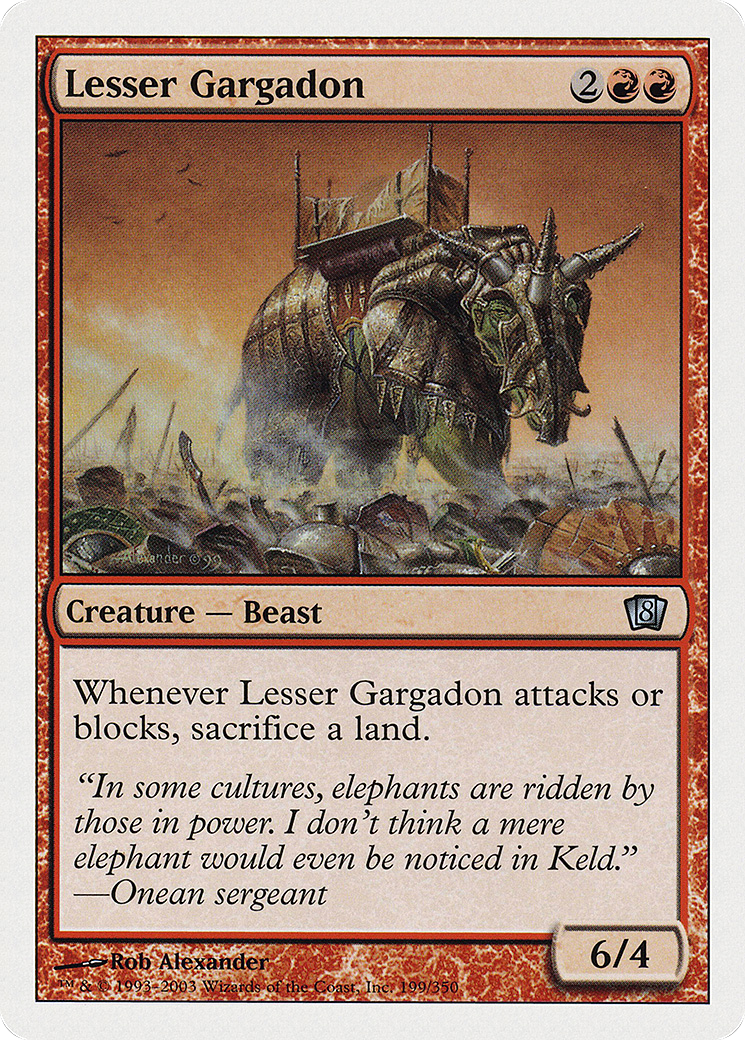Lesser Gargadon (199) Foil - Eighth Edition