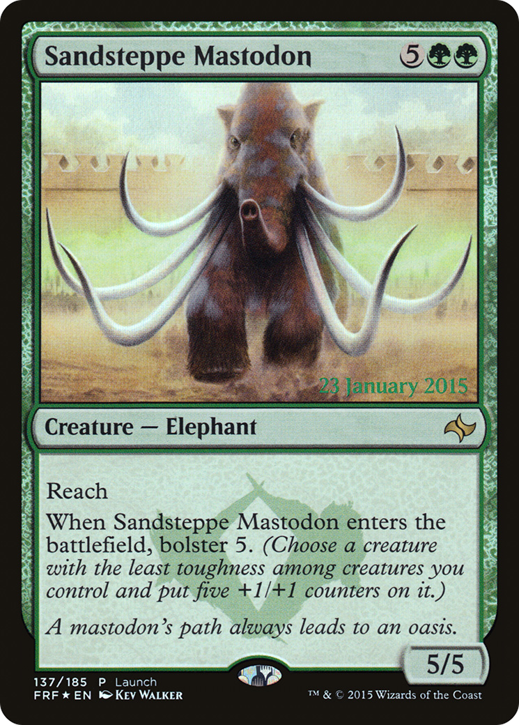 Sandsteppe Mastodon (137) Foil - Fate Reforged Promos